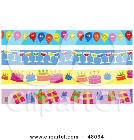 Order Birthday Cakes Online on Digital Collage Of Party Balloon Wine Birthday Cake And Pres    By