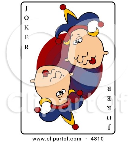 Clipart of the joker playing card.