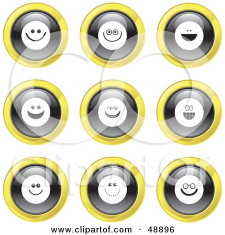 happy face clipart. Yellow Smiley Face Icons