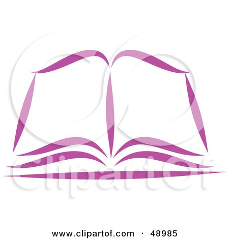 Royalty Free Vector Images on Royalty Free  Rf  Clipart Illustration Of A Purple Open Bible Or Book