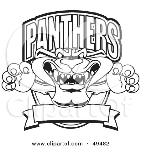 Logo Design Online Free on 49482 Royalty Free Rf Clipart Illustration Of An Outline Of A Panther
