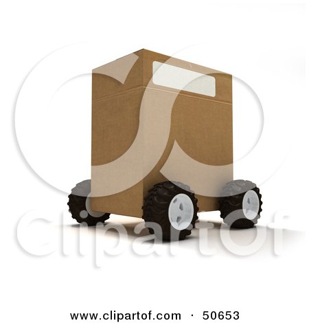 50653-Royalty-Free-RF-3D-Clipart-Illustration-Of-A-Cardboard-Shipping-Box-On-Wheels-Version-2.jpg