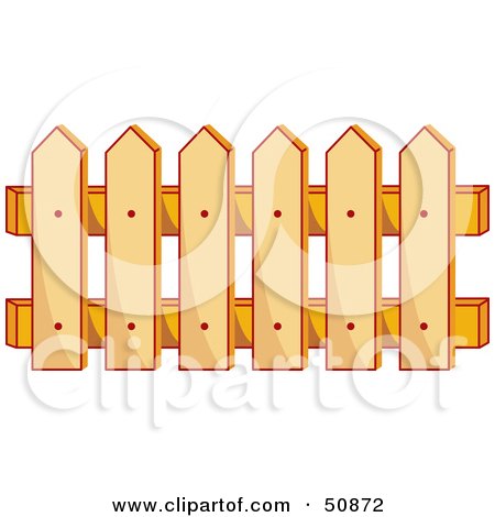 Download Free on Royalty Free  Rf  Clipart Illustration Of A Wooden Picket Fence By