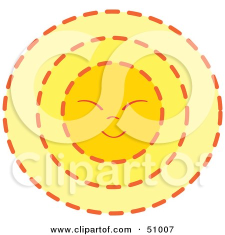  Character on Rf Clipart Illustration Of A Friendly Squinting Round Sun Character
