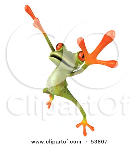 tree frog jumping. Tree Frog Dancing - Pose 2