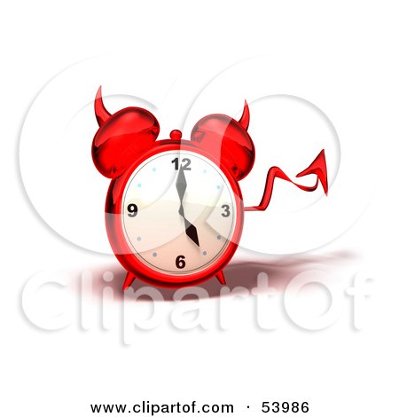 53986-Royalty-Free-RF-Clipart-Illustration-Of-A-3d-Red-Devil-Alarm-Clock-With-A-Forked-Tail-Version-4.jpg