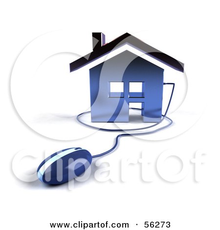 Designhouse on Royalty Free  Rf  Clipart Illustration Of A 3d Home Icon With A