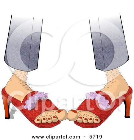 5719-Hairy-Woman-Wearing-Red-High-Heeled-Shoes-Clipart-Illustration.jpg