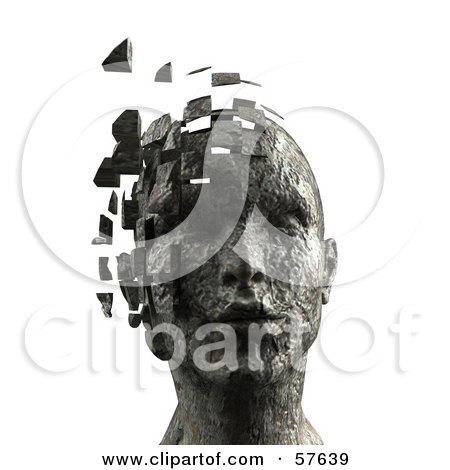 Poster Printers on Poster  Art Print  3d Womans Head With Floating Particles   Version 7