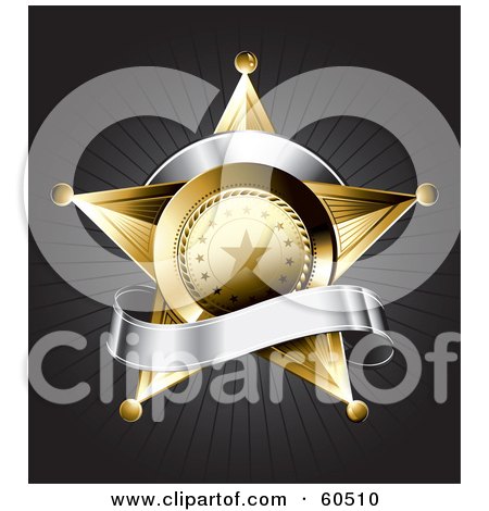 gold star clipart. a Gold Star Police Badge