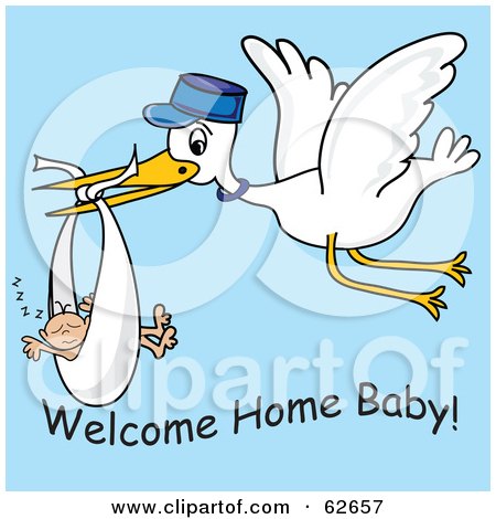 62657-Royalty-Free-RF-Clipart-Illustration-Of-A-Flying-White-Stork-With-Welcome-Home-Baby-Text.jpg