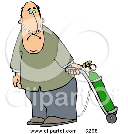 Man's Bad Back Cracking Clipart Picture