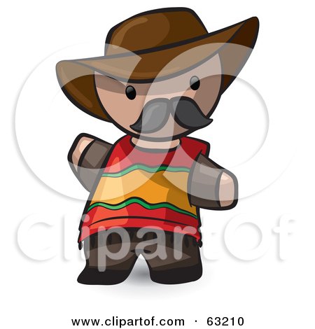 cartoon hispanic man