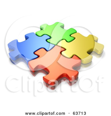 Free Crossword on Jigsaw Puzzle Pieces Image