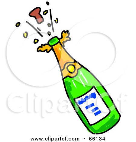 Free on Royalty Free  Rf  Clipart Illustration Of A Cork Popping Off Of A