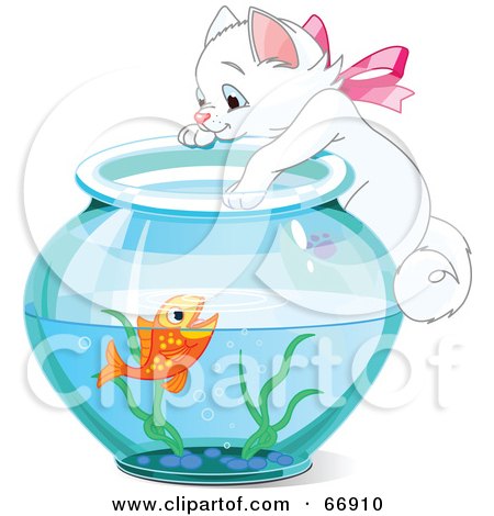 goldfish bowl and cat. Into A Goldfish Bowl