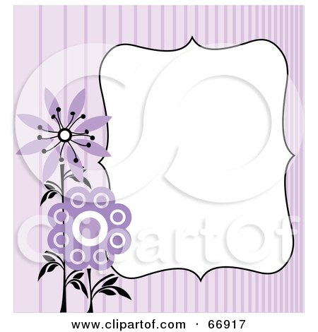 Free Flower Border Clip Art. Royalty-free clipart picture