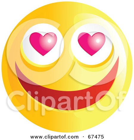 Love You Emoticon. Illustration of a Love You