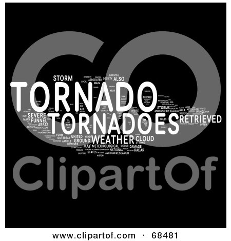 tornadoes word art