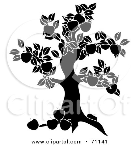 tree silhouette tattoo. Apple Tree Silhouette