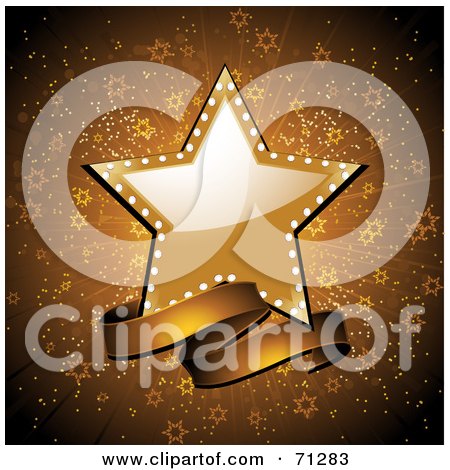 Royalty Free Backgrounds on Royalty Free Rf Clipart Illustration Of A Shiny Star And Banner Over A