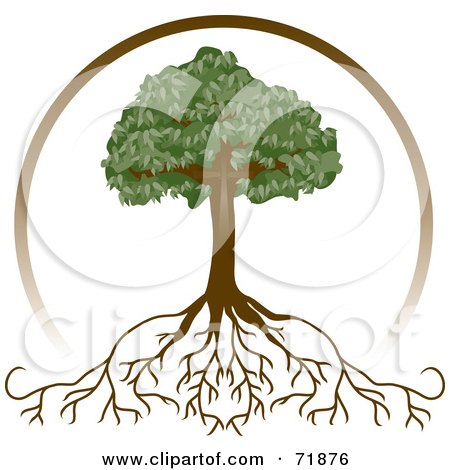 clip art tree roots. Royalty-free clipart picture