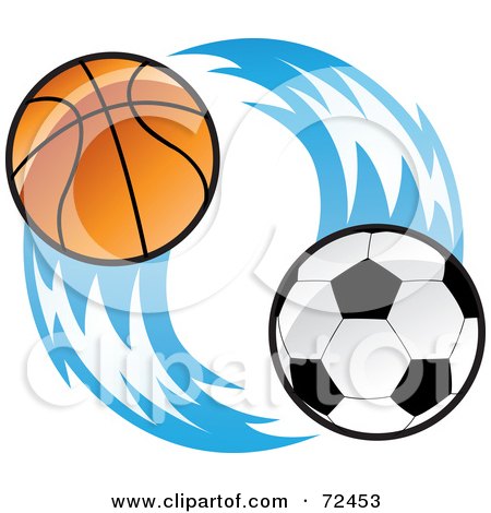 flames clip art. Ball With Blue Flames