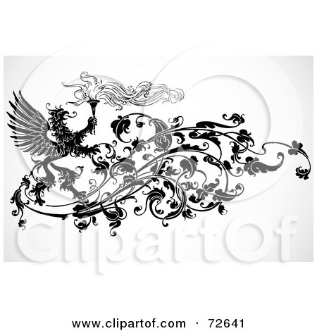 Phoenix  Museum on And White Phoenix And Torch Floral Vine Element Posters  Art Prints