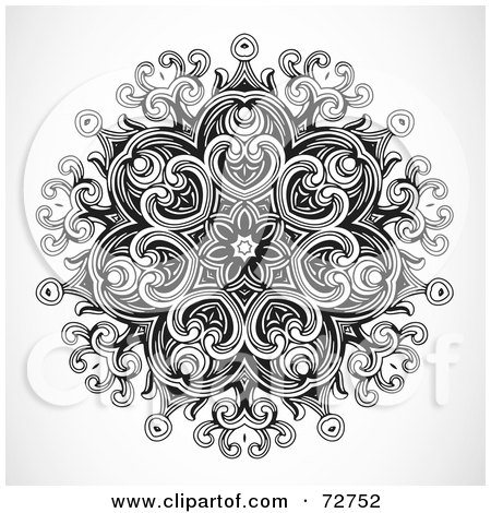 black and white floral pattern. And White Floral Design