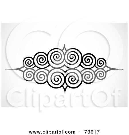 black and white wallpaper border. Black And White Circular Swirl