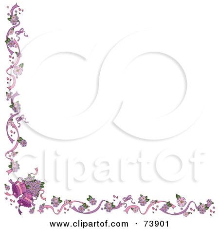 RoyaltyFree RF Clipart Illustration of a White Background With A Wedding 