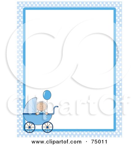 Free Baby Pictures Clip  on Royalty Free  Rf  Clipart Illustration Of A Blue Baby Checkered Border