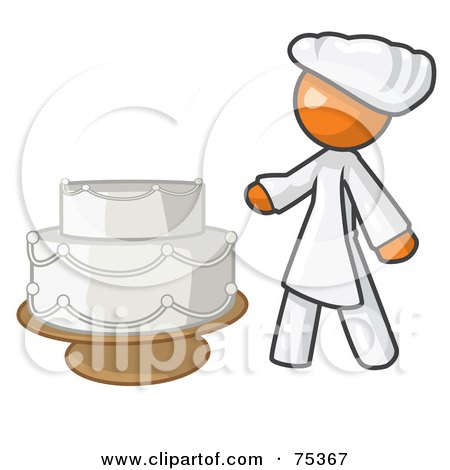 Gluten Free Birthday Cake on Royalty Free  Rf  Clipart Illustration Of An Orange Woman Wedding Cake