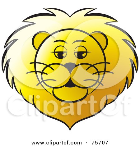 clip art lion head. Art Print Description