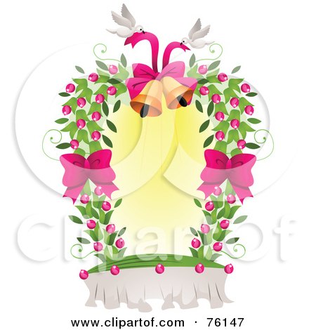 Dove And Wedding Bells Frame by BNP Design Studio