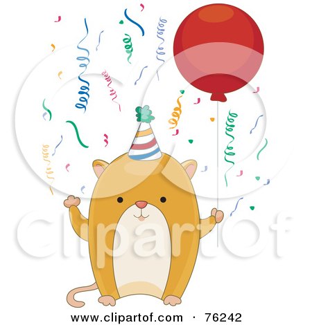 funny birthday hamster. Happy Birthday Hamster Wearing