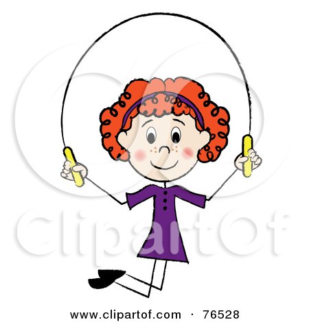 jump rope clip art. Royalty-free clipart picture