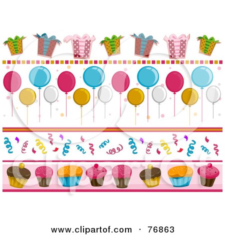 Birthday Party Pictures on Birthday Party Borders