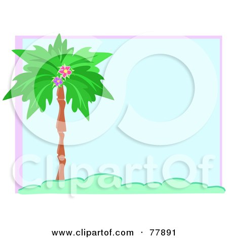 palm trees background. Blue Palm Tree Background