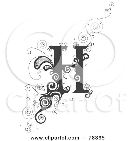 Designtattoo Lettering Online Free on Royalty Free  Rf  Clipart Illustration Of A Vine Alphabet Letter H By
