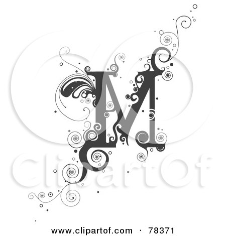 letter m design. Vine Alphabet Letter M Posters