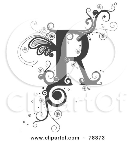 the letter r tattoos. a Vine Alphabet Letter R