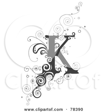 alphabetletterfontsillustrationtattookl Alphabet Letters K L