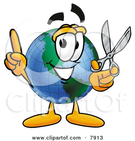earth globe clip art. Clipart Picture of a World