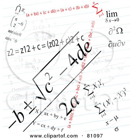 Royalty-Free (RF) Clipart Illustration of a Math 
