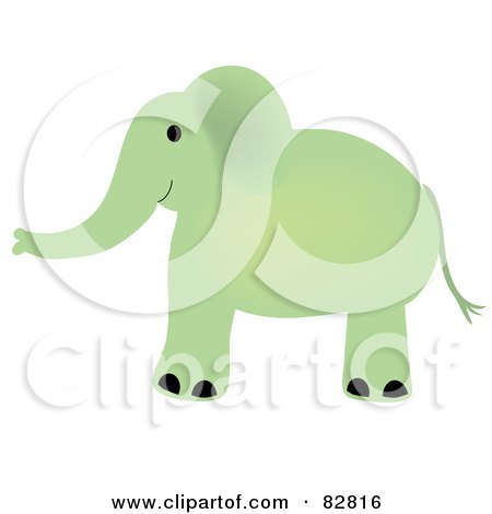 Royalty-Free (RF) Clipart Illustration of a Green Baby ...