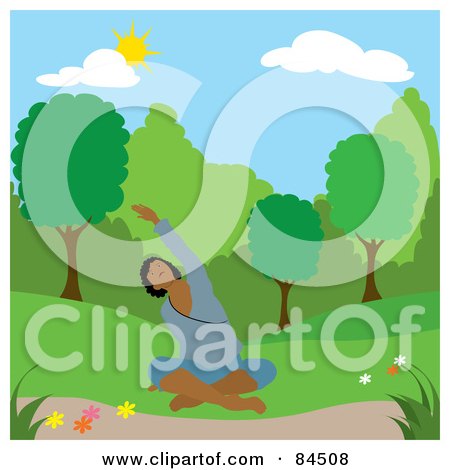 http://images.clipartof.com/small/84508-Royalty-Free-RF-Clipart-Illustration-Of-A-Black-Woman-Doing-Yoga-Stretches-In-A-Park-On-A-Spring-Day.jpg