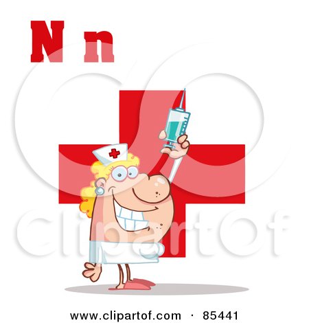 Sexy Nurse on Royalty Free Rf Clipart Illustration Of A Nurse With Letters N Jpg
