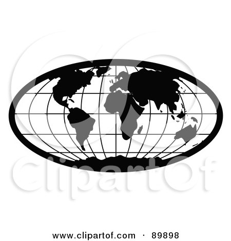 world map globe vector. Oval World Atlas Globe