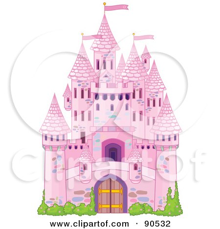 Free High Resolution Vector Images on Royalty Free  Rf  Clipart Illustration Of A Pink Fairy Tale Castle